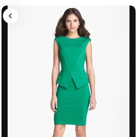 Ted Baker Red Peplum Dress 3/8 US - Picture 5 of 5